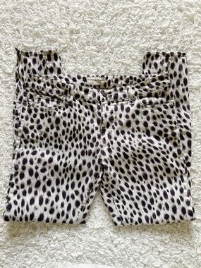 Ralph Lauren Denim & Supply Jeans 31 Leopard Zip Ankle 80's 90's Skinny